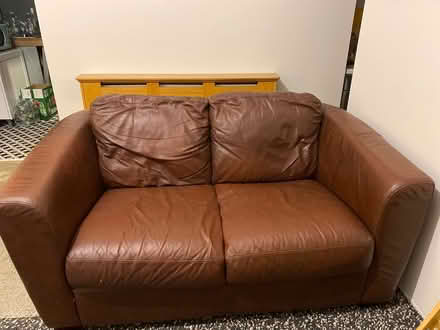 Photo of free Leather couch (Balbriggan) #1