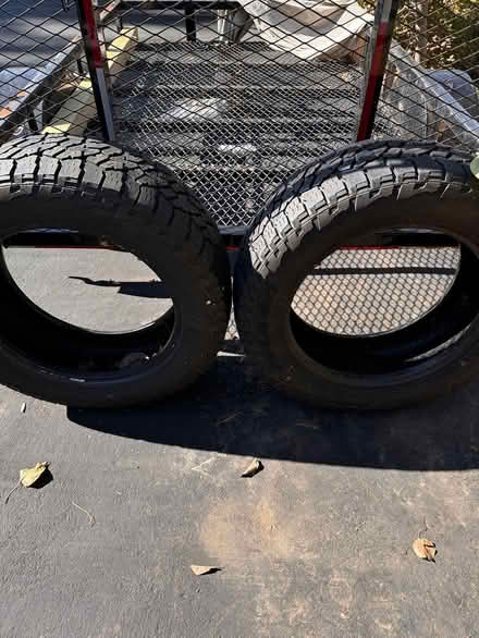 Photo of free 2 LT tires (Groton/cow pond area) #1