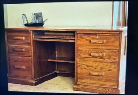 Photo of free Desk with shelf top (Brookfield wi 53045) #1