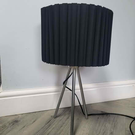 Photo of free Black table lamp with tripod stand (Camberley GU15) #1