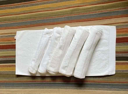 Photo of free White Cotton Towels, Bath/Shower Mats (CT4) #3