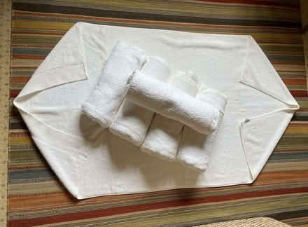 Photo of free White Cotton Towels, Bath/Shower Mats (CT4) #1