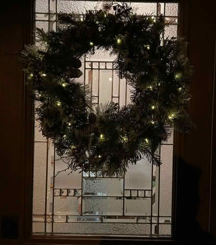 Photo of free Holiday pre lit wreaths (Ramsey NJ) #2
