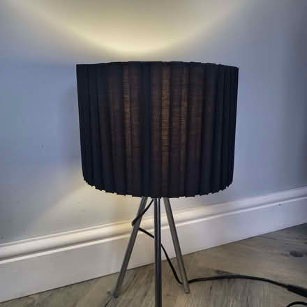 Photo of free Black table lamp with tripod stand (Camberley GU15) #2