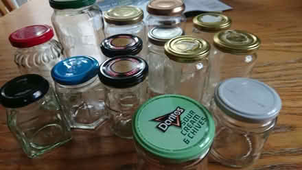 Photo of free Jars with lids. About a 2 dozen with extra small jars. (Nash Mills WD4) #1