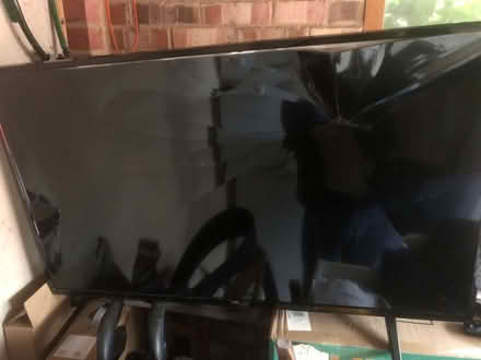 Photo of free JVC 43" Full HD Smart Television with a broken screen. (Woolmer Hill GU27) #1