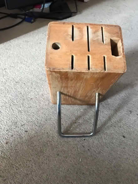 Photo of free Solid wooden knife block (Pinxton NG16) #3