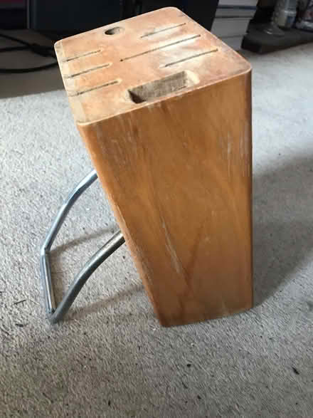 Photo of free Solid wooden knife block (Pinxton NG16) #2