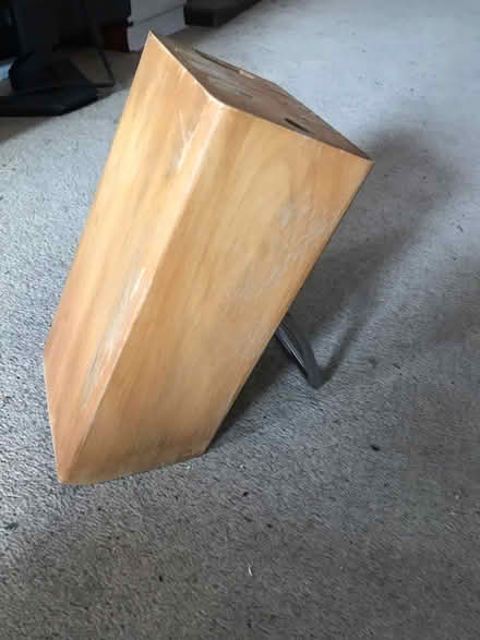 Photo of free Solid wooden knife block (Pinxton NG16) #1