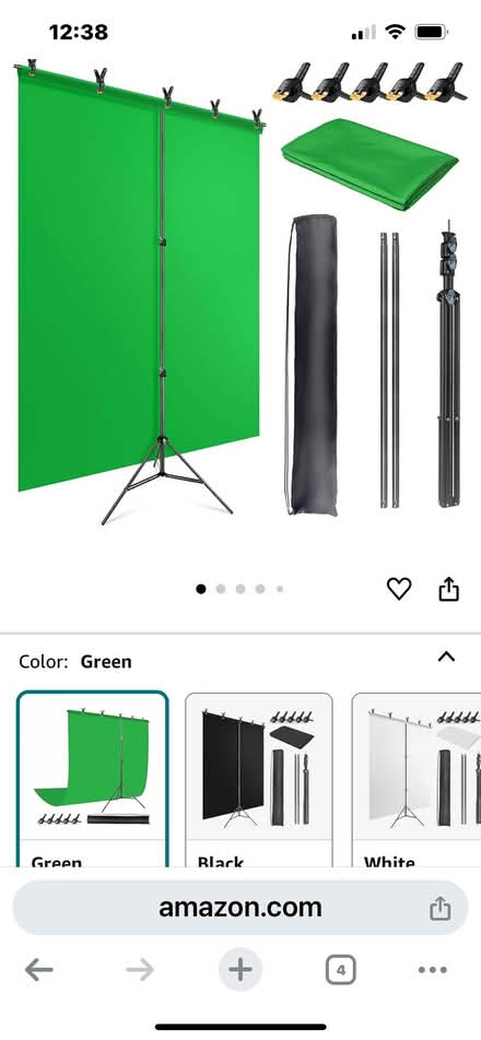 Photo of free Never used green screen stand (75 Jerome St W.Medford) #1