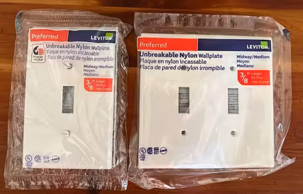Photo of free Leviton Unbreakable Wallplates (Redwood City) #1