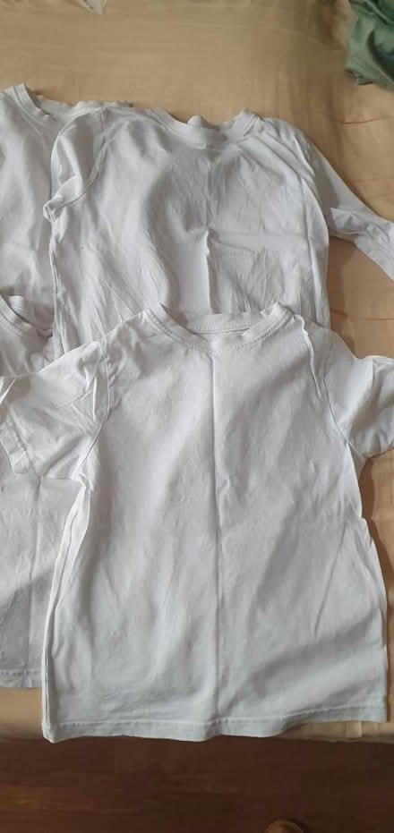 Photo of free 6 white tops for 5yo (EC1R) #2