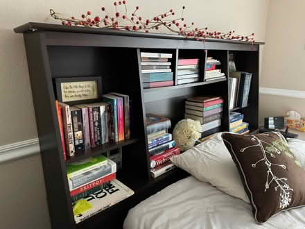 Photo of free Full Size Bed & Headboard Bookshelf (Highlands Ranch) #2