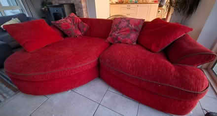 Photo of free Red Corner Couch (Lissycasey) #1