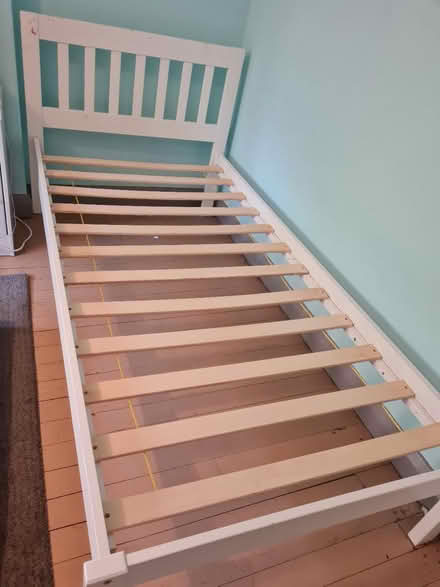 Photo of free Wooden bed frame (single) (Banstead, SM7) #1