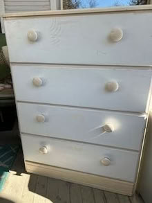 Photo of free Painted 4-drawer dresser (North Baltimore) #1