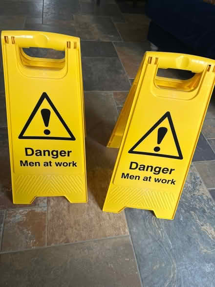 Photo of free Danger Men At Work signs (Tetbury GL8) #1