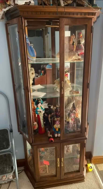 Photo of free Tall doll display cabinet (Woodridge/North Michigan Park) #1