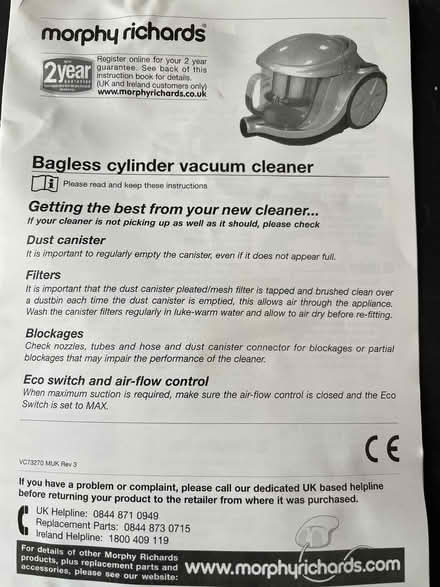 Photo of free Cylinder vacuum cleaner (Bl16rj) #4