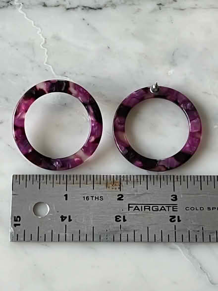 Photo of free Purple Lucite Earrings (Greenwood, seattle) #1