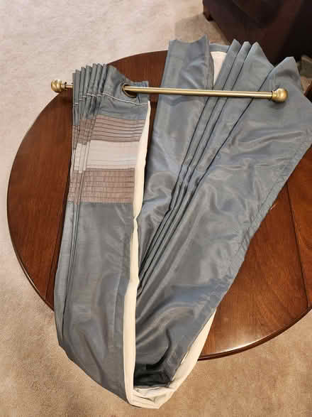 Photo of free Curtain panels and rod (Urbana, MD) #1