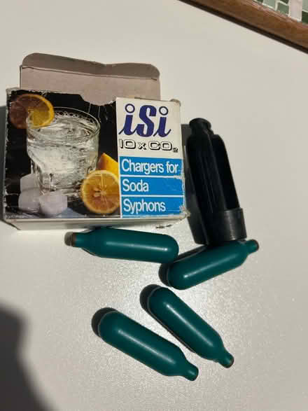 Photo of free Soda siphon CO2 cartridges x4 (Teddington TW11) #1