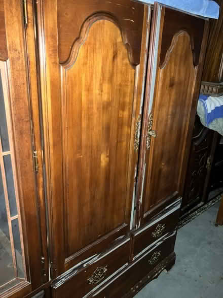 Photo of free Wooden Entertainment Center (South Houston at Spencer Hwy) #2