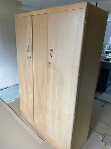 Photo of free Wooden double wardrobe (Little Whelnetham) #1