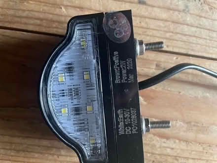 Photo of free Number plate light -LED (Clayton brook PR5) #1