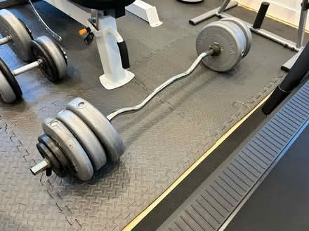 Photo of free Curl Bar and Dumbbells with Weights (Palenville, NY) #2