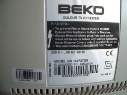 Photo of free 14" beko tv (Flaxby HG5) #2