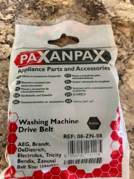 Photo of free Washing machine belt (Hastings. Broom grove TN34) #1