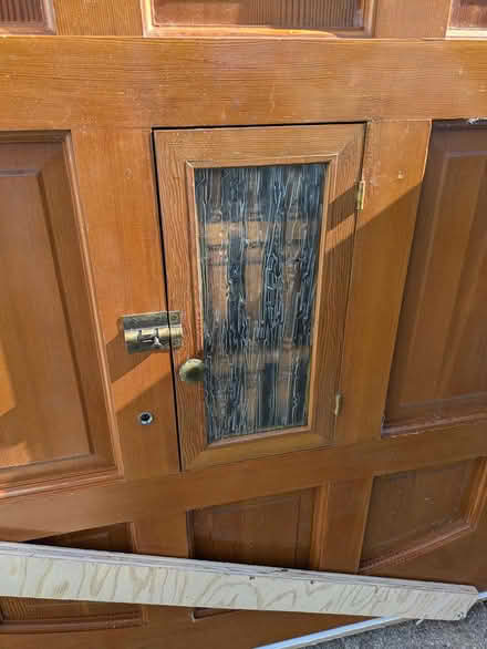 Photo of free Exterior door in frame, solid wood (West End Santa Rosa) #3