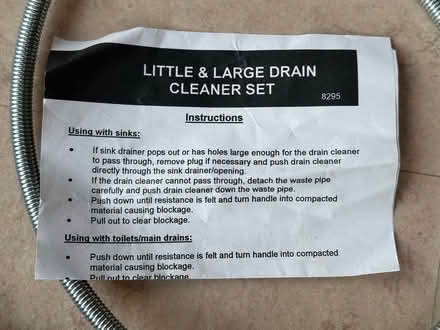 Photo of free Little and Large Drain Cleaner Set (Jesmond NE2) #2