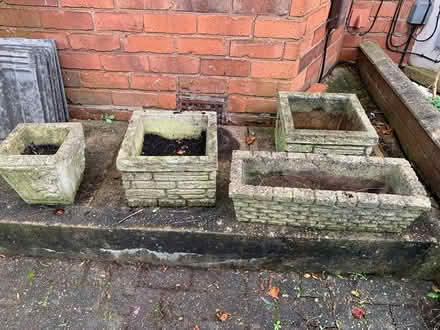 Photo of free Stone plant pots (B42 Great Barr) #1