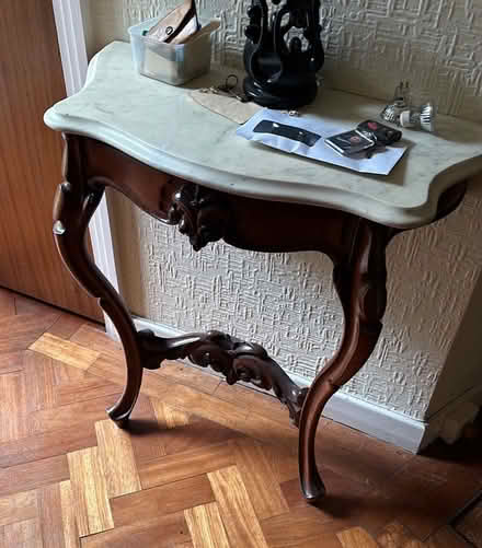 Photo of free Two leg marble top wash stand/table (Jesmond NE2) #1