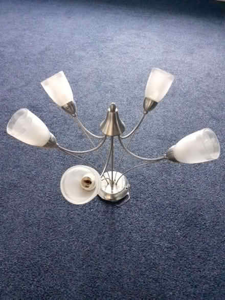 Photo of free Chrome and glass.light fitting (Great Waltham CM3) #1