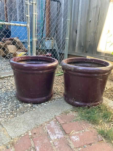 Photo of free 2 big pots for plants (Aptos Village) #1