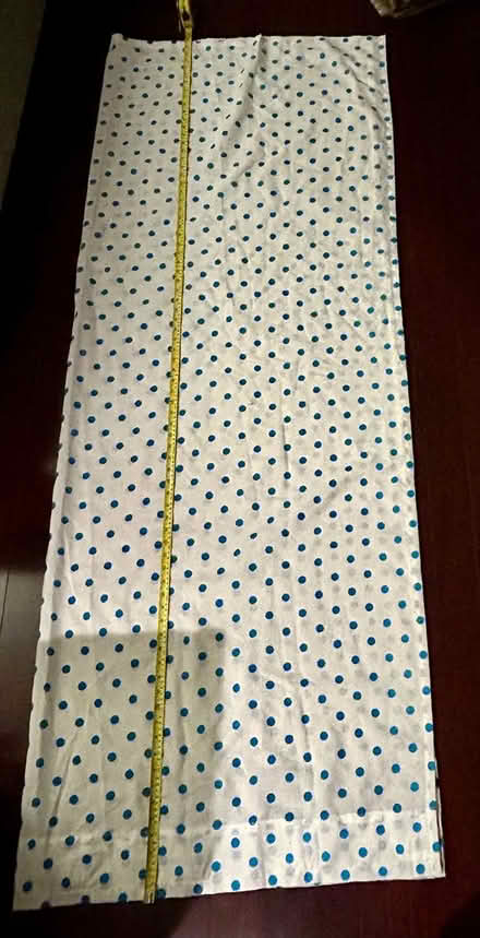 Photo of free Set of curtains - blue polka dots (Beaconhill South) #1