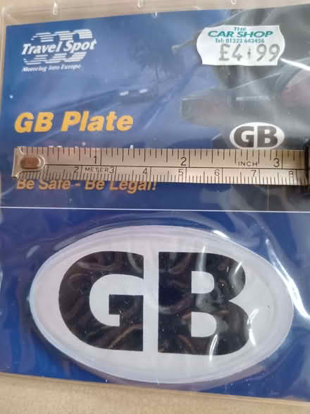 Photo of free gb plate (Langney BN23) #1