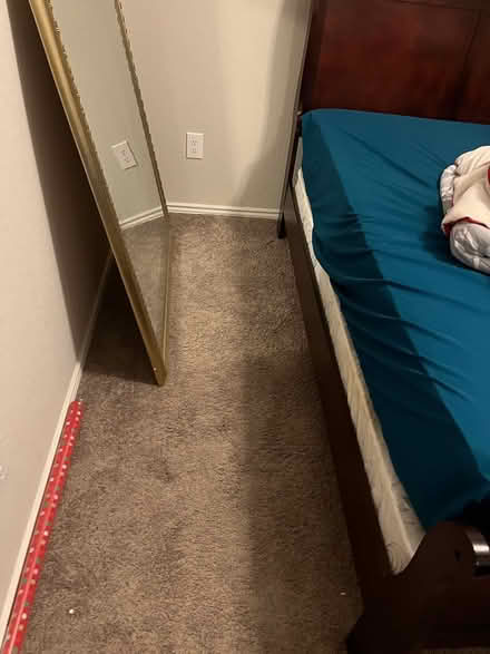 Photo of free Wooden bed frame (Stone oak) #3