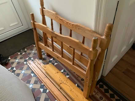 Photo of free Single pine bed (West Bridgford NG2) #1