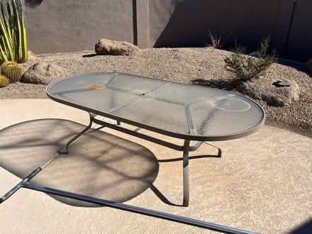 Photo of free Patio glass table (North Scottsdale) #1