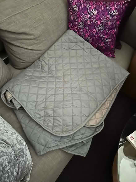 Photo of free Two seater sofa cover. RM13 8TP (Rainham) #1