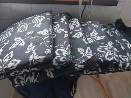 Photo of free 6 dining chair cushions. Zip off covers and ties. (Middle Division (Main Portion) BT38) #1