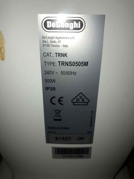 Photo of free Delonghi Oil Filled Small Radiator (E2 Bethnal Green) #4