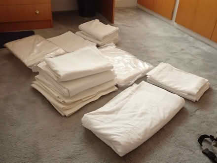 Photo of free Some cotton and linen flat sheets (Fairfield LA1) #1