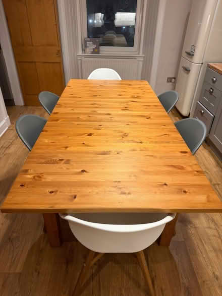 Photo of free Large Table with 6 Chairs (Portobello EH15) #4