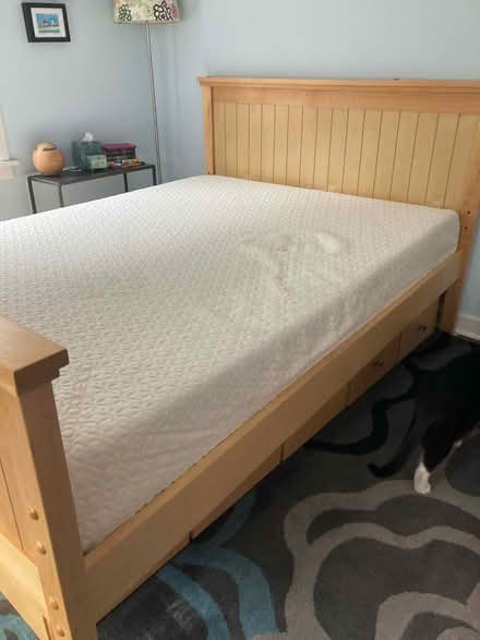 Photo of free Maple bed frame, head- & footboard (Evanston, near Penny Park) #1