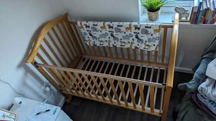 Photo of free Wooden cot (Whitwell, S80) #2